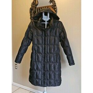 The North Face Metropolis 550 Down Puffer Jacket Parka Coat Womens L Long Black